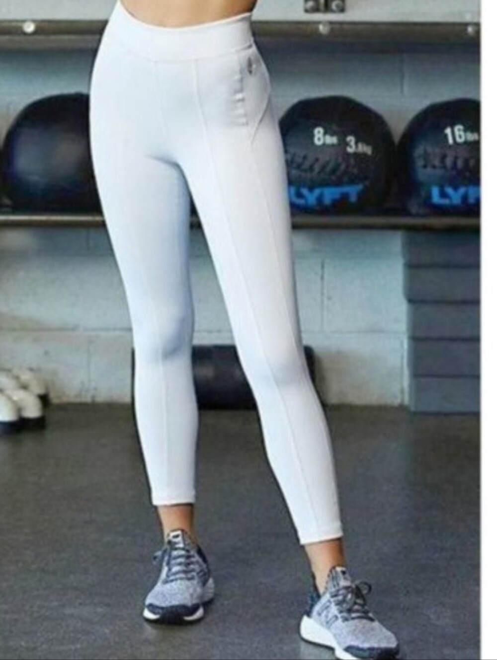 Free People Movement White Thick Capri Leggings